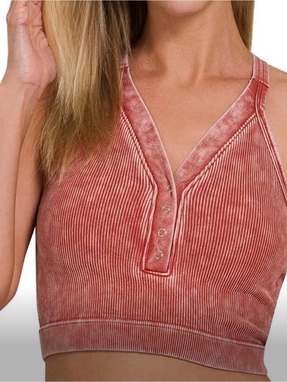 Zenana Outfitters Snap Front Brami